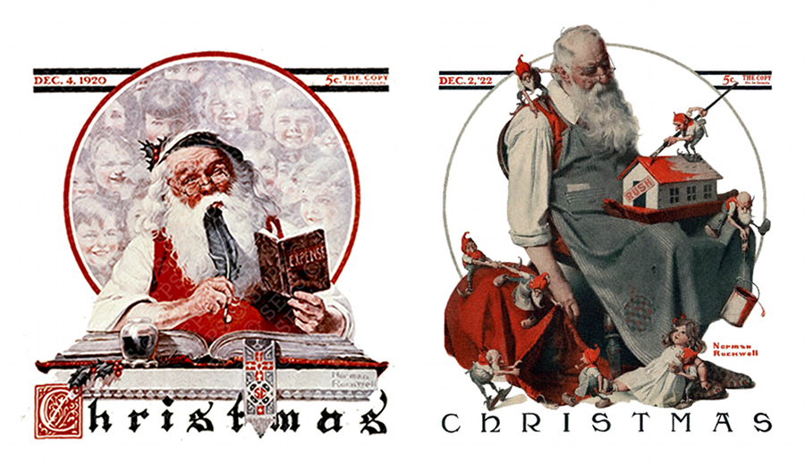 Babbo Natale immagini anni 1930
