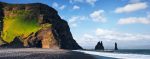 Spiaggia in Islanda con sabbia nera
