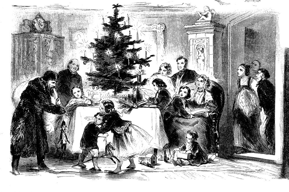Albero di Natale storia illustrazione